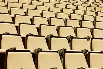 A beautiful pattern of auditorium seats