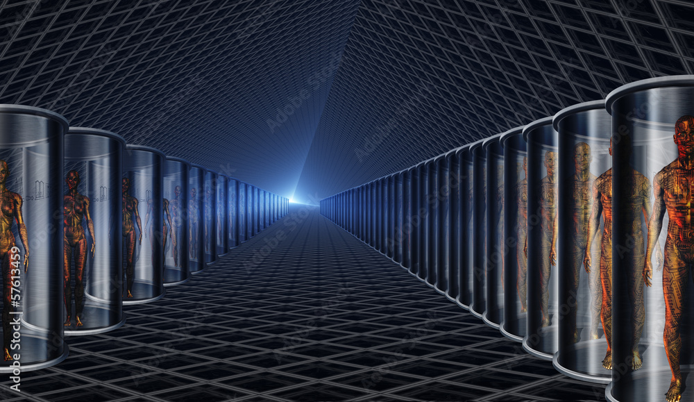 Poster androids in storage
