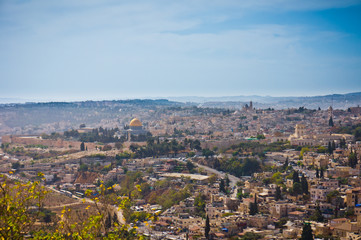 Fototapeta na wymiar Beautiful view of Jerusalem city, Israel