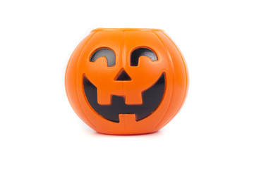 halloween pumpkin isolated on white