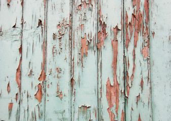 aged wooden planks with paint