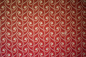 Luxury ornamental red wallpaper