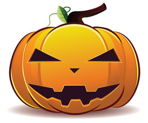 Scary Halloween pumpkin