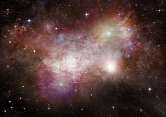 galaxy in a free space