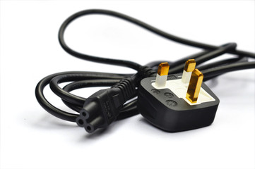 plug on white background