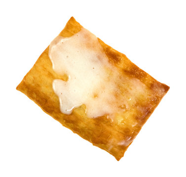 Toaster strudel with cream cheese icing