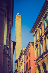 Obraz premium Vintage looking Bologna Italy