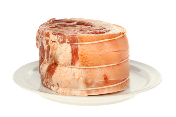 Uncooked pork joint