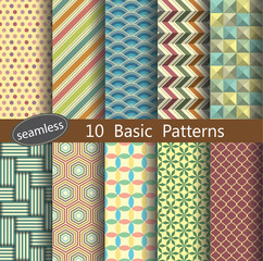 basic pattern's unit collection for making seamless wallpapers