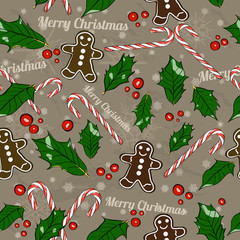 Christmas seamless texture.
