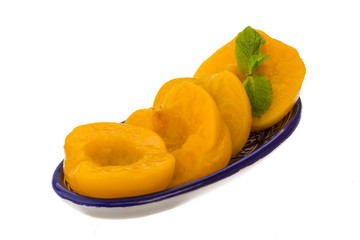 Marinated peaches