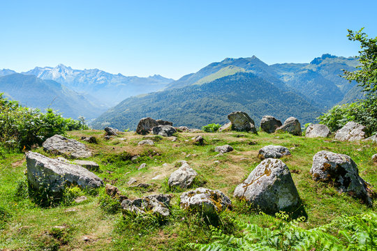 Prehistoric Cromlech in the French Pyrenees