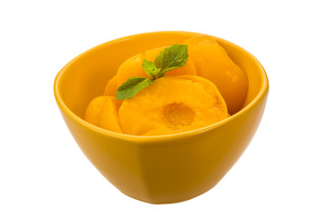 Marinated peaches