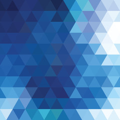 Abstract blue triangle background