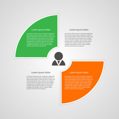 Abstract paper infographic