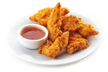 Fried chicken nuggets