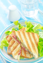 sandwiches with salad