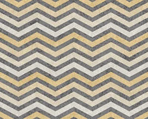 Cercles muraux Zigzag Fond de tissu texturé zigzag jaune et gris