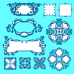 Vector Set of Design elemets and borders
