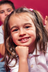 Portrait of a Little Girl Smiling