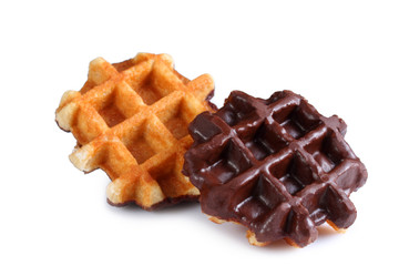 Waffles with chocolate