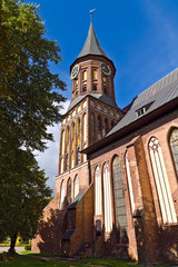 Fototapeta premium Cathedral Koenigsberg - Gothic 14th century. Kaliningrad, Russia