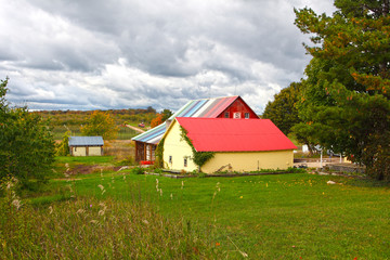 Fototapeta na wymiar Colorful Barn