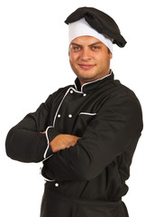 Smiling chef man