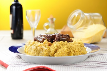 Salsiccia e polenta