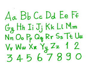 Design of line Font Sketch Hand drawing vector letters