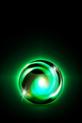 Abstract glowing ball for your design