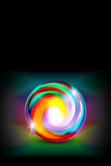 Abstract glowing ball for your design
