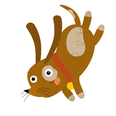 Cartoon dog - illustration for the children