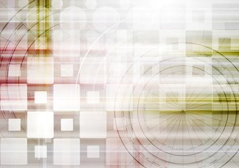 Bright abstract tech vector design