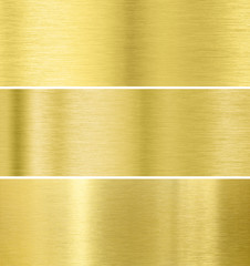Gold metal texture background collection