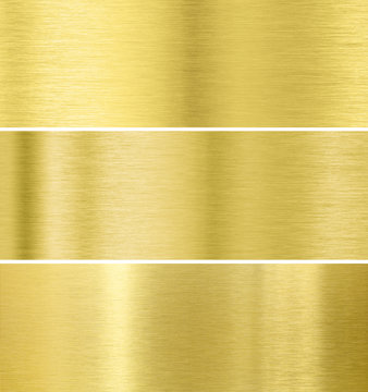 Gold metal texture background collection