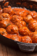 Meat balls with tomato sauce