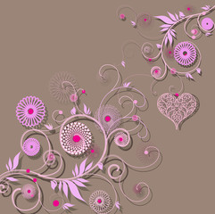 Abstract floral background