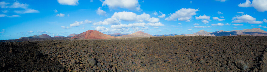 Volcanic landscape in Lanzarote