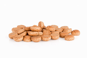 Pile of ginger nuts. Dutch candy for Sinterklaas event