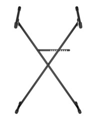 synthesizer stand isolated on white background