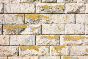 Texture of a brown stone wall.