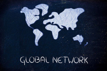 global network, business in the modern connected world