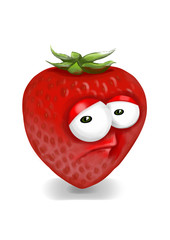 Sad strawberry