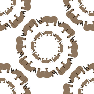 Seamless Rhino Pattern