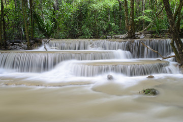 Hauy Mae Kamin Waterfall, Kanchanaburi, Thailand 