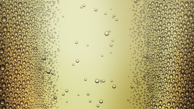 Glass of champagne with droplets (seamless loop) + alpha matte