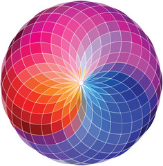 Obraz premium Color wheel background. Vector Illustration