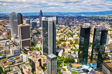 Frankfurt am Main in der Luftansicht