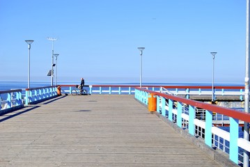 Obraz premium Wejście do morza